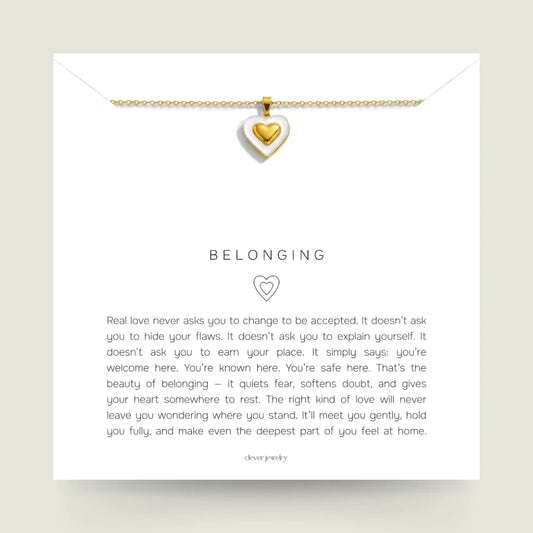 Belonging - Two-Tone Heart Necklace