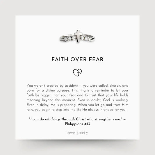 Faith Over Fear Ring
