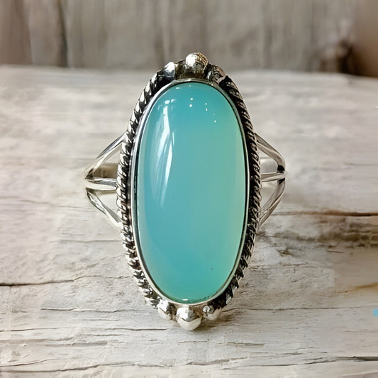 Vintage Sterling Silver Turquoise Statement Ring